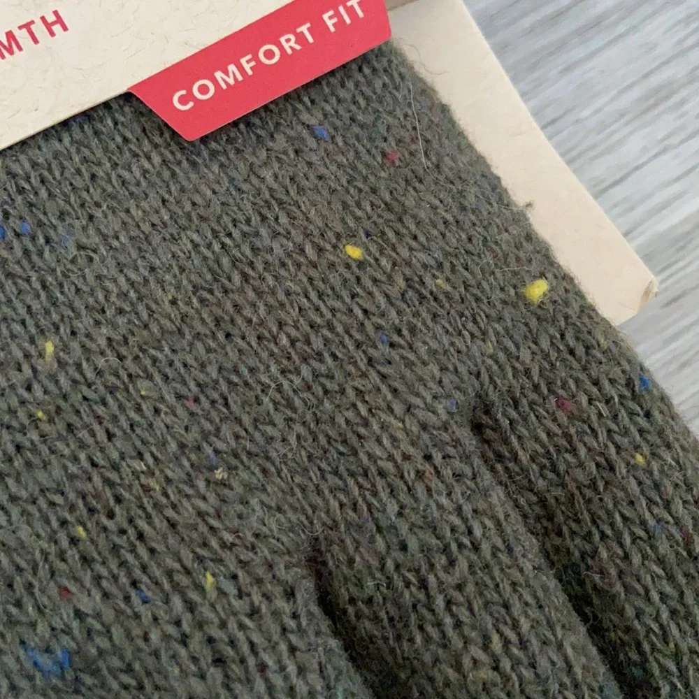 Levi's mens glove winter wear snow Donegal Glove With Leather Patch Olive green - Picture 10 of 14